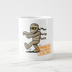 Caneca De Café Grande Cartoon Mummy - Aprovado pelo Halloween