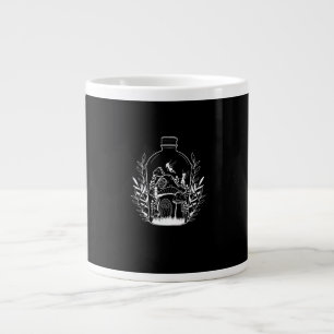 Caneca De Café Grande Casa de Cogumelo em Garrafa com Estética Cottageco