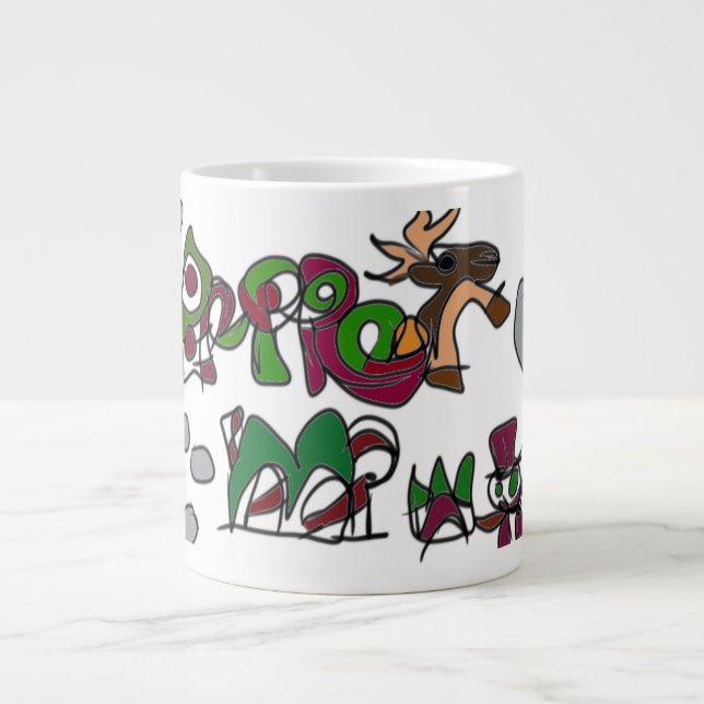 Caneca De Café Grande Casa de pão-de-gengibre (Frente)