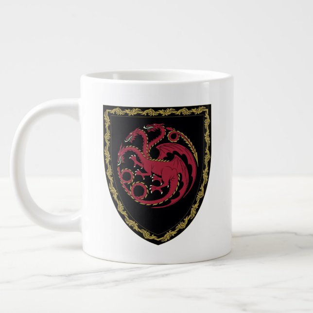 Caneca De Café Grande CASA DO DRAGÃO | House Targaryen Crest (Esquerda)