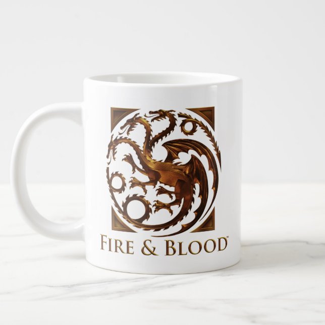 Caneca De Café Grande CASA DO DRAGÃO | House Targaryen Sigil (Esquerda)
