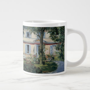 Caneca De Café Grande Casa em Rueil por Edouard Manet, Arte Fino Antigo