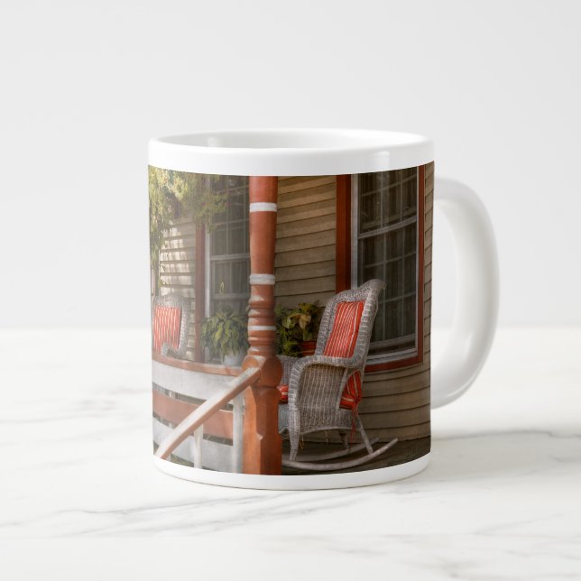 Caneca De Café Grande Casa - Varanda - Tradicional Americana (Frente Esquerda)