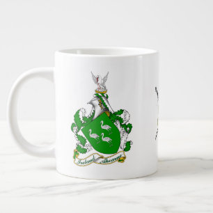 Caneca De Café Grande Casaco de Armas Personalizadas na Irlanda de Acora