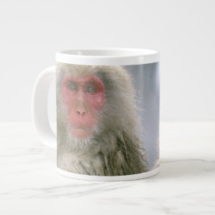 Caneca De Café Grande Casais de Macacos Neve, Macaco Japonês,