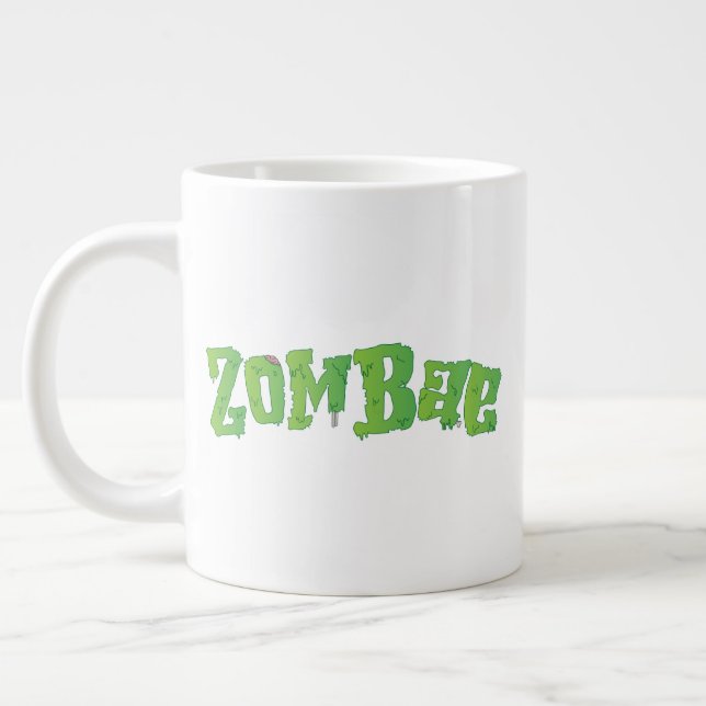 Caneca De Café Grande Casal Da Família Halloween Correspondendo Zombae Z (Esquerda)