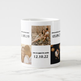 Caneca De Café Grande Casal Momentos Românticos Datas Personalizadas Fot