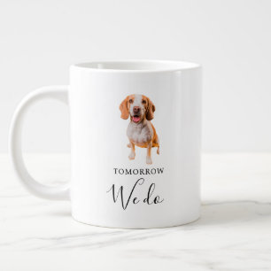 Caneca De Café Grande Casamento de Cachorro