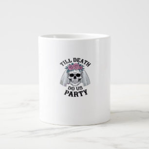 Caneca De Café Grande Casamento de Halloween Spooky - Até Morte Festa Do