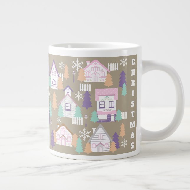 Caneca De Café Grande Casas de Natal Brown (Direita)