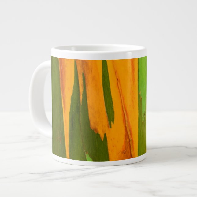 Caneca De Café Grande Casca de Eucalipto Arco-íris, Havaí (Frente Esquerda)