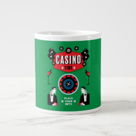 Caneca De Café Grande Casino Gambling Poker Roulette