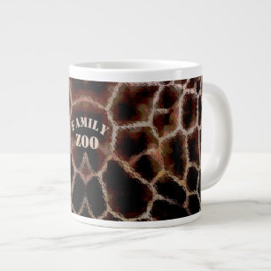 Caneca De Café Grande Castanho para impressão animal