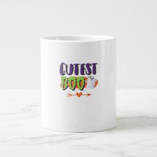 Caneca De Café Grande Casual do Boo mais fofo do Halloween