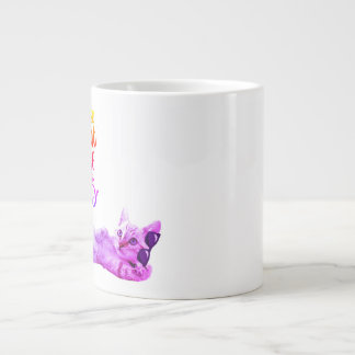 Caneca De Café Grande Cat/coffee Specialty Mug