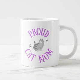 Caneca De Café Grande Cat Mãe Mug Orgulhosa