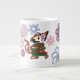 Caneca De Café Grande Cat winter