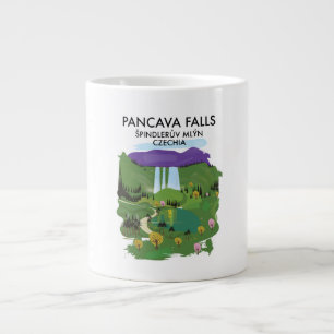 Caneca De Café Grande Cataratas de Pancava Špindlerův Mlýn, República Tc