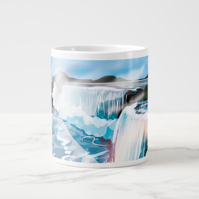 Caneca De Café Grande Cataratas do Niágara (Frente)