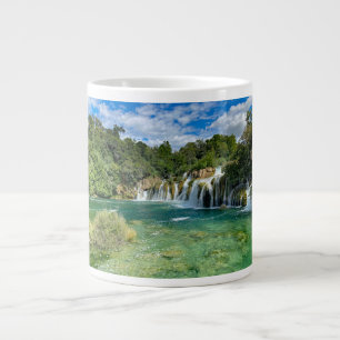 Caneca De Café Grande Cataratas Krka Croácia panorama remoto viagem
