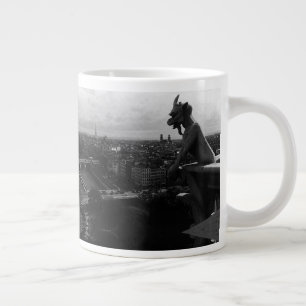 Caneca De Café Grande Catedral de Notre Dame Paris França Vintage demôni
