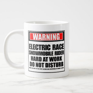 Caneca De Café Grande Cavaleiro de Neve Elétrico de Advertência
