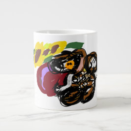 Caneca De Café Grande Cavalier king charles spaniel girassóis