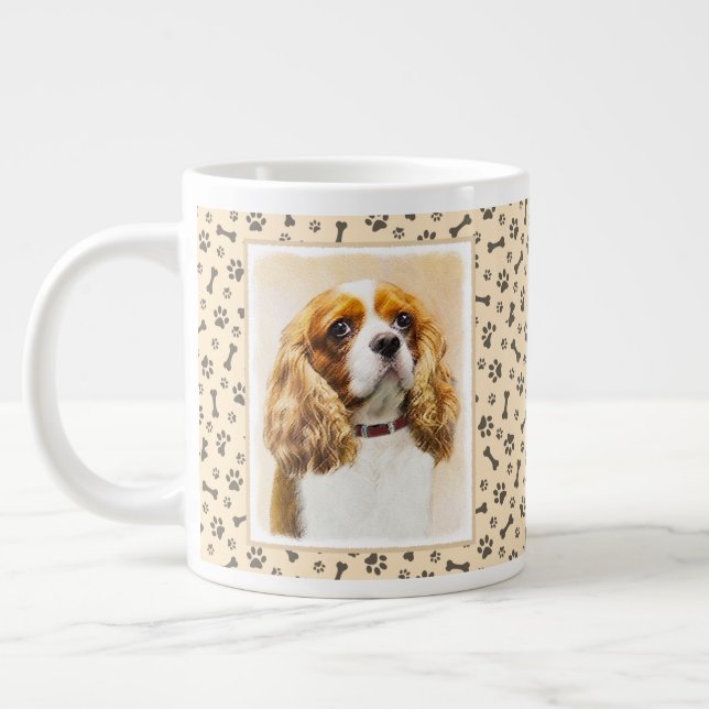 Caneca De Café Grande Cavalier King Charles Spaniel Original (Esquerda)