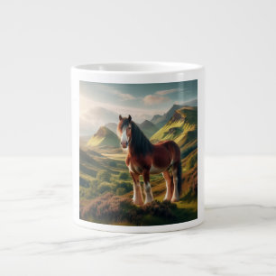 Caneca De Café Grande cavalo Clydesdale Terras Altas da Escócia