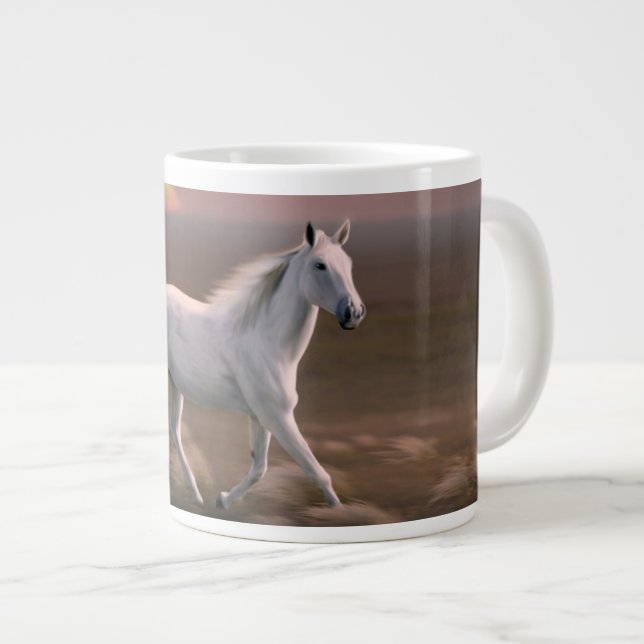 Caneca De Café Grande Cavalo do Sol (Frente Esquerda)