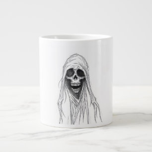 Caneca De Café Grande Ceifador Esqueleto
