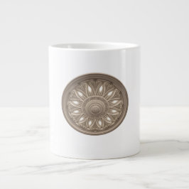 Caneca De Café Grande Ceiling Rosette with LED Uplighting