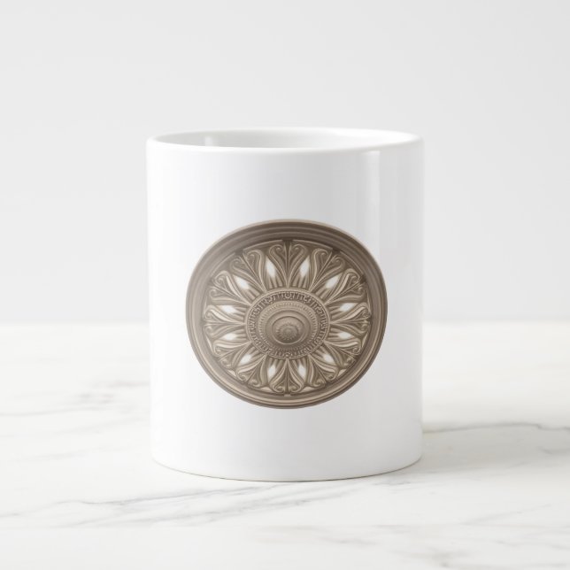 Caneca De Café Grande Ceiling Rosette with LED Uplighting (Frente)