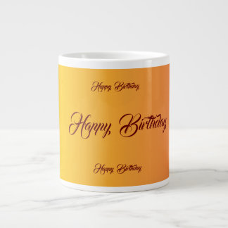 Caneca De Café Grande Celebração de Aniversário de Gradiente