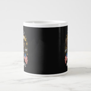 Caneca De Café Grande celebração do águia-careca de 250 anos