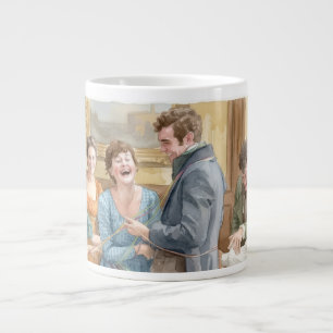 Caneca De Café Grande Celebrando a felicidade de Mary e Tom em TOBS