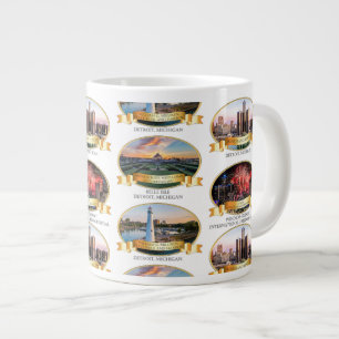 Caneca De Café Grande Celebrar Detroit Mug