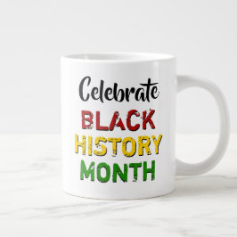 Caneca De Café Grande Celebrar o Mês da História Negra
