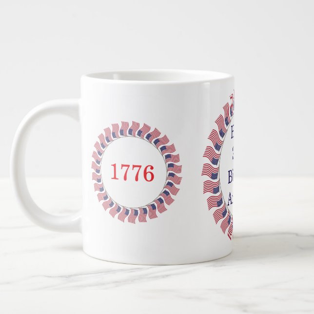 Caneca De Café Grande Celebrate America 250 #21 (Esquerda)