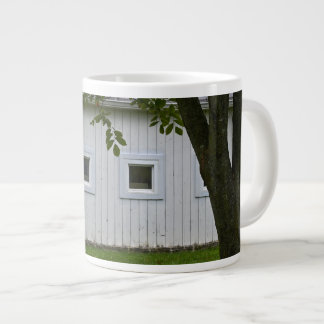 Caneca De Café Grande Celeiro Branco