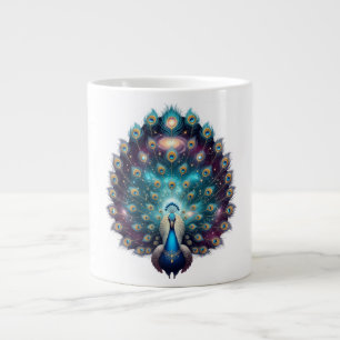 Caneca De Café Grande Celestial Peacock Café Coffee