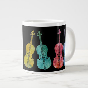 Caneca De Café Grande Células multicoloridas