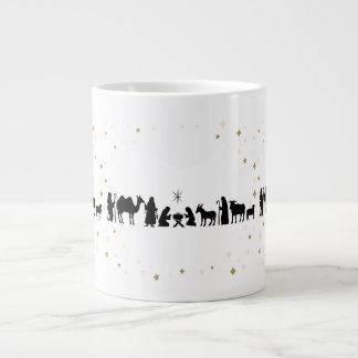Caneca De Café Grande Cena de Natividade