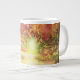 Caneca De Café Grande Cenário tropical 1990