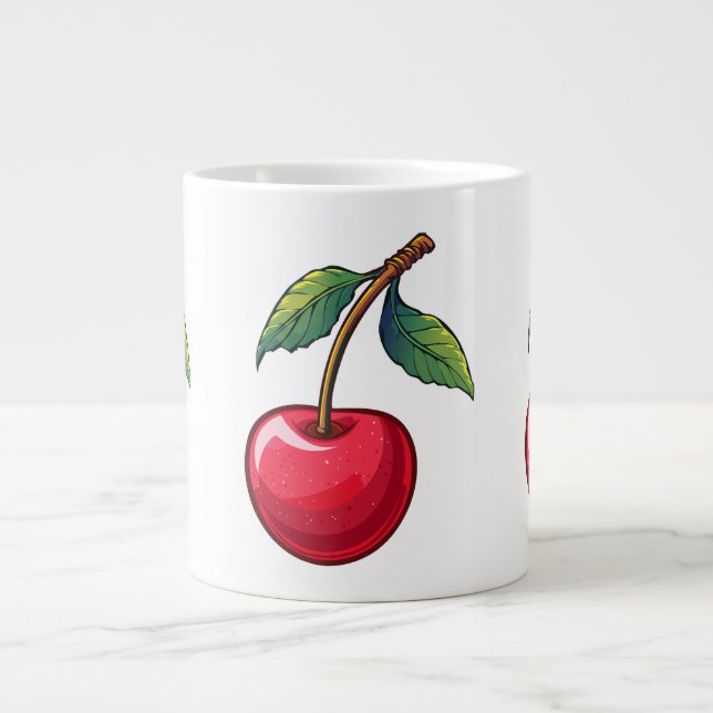 Caneca De Café Grande Cereja (Frente)