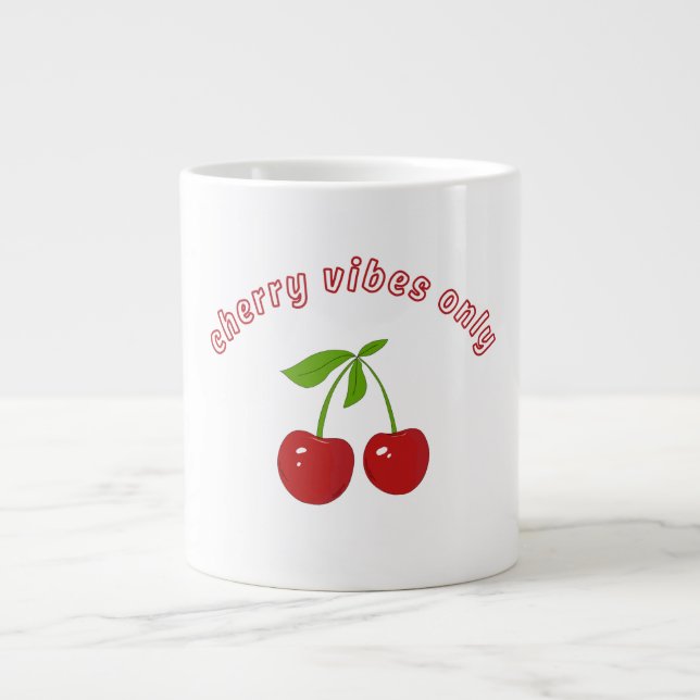 Caneca De Café Grande Cereja de Mug Specialty (Frente)