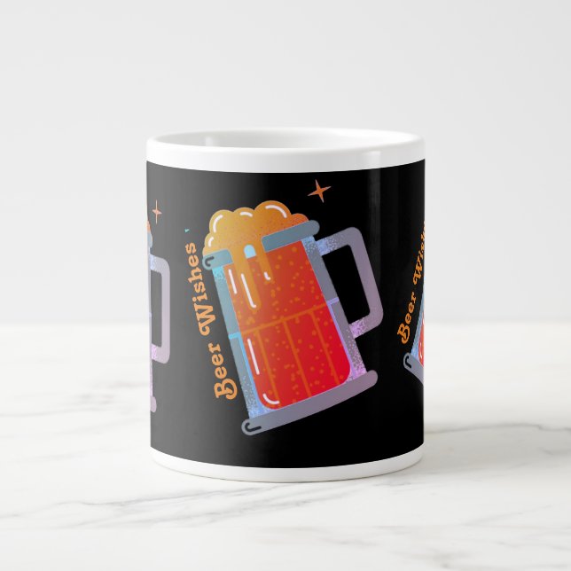 Caneca De Café Grande Cerveja Deseja (Frente)