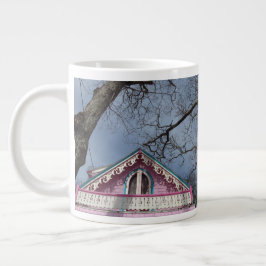 Caneca De Café Grande Céu Dramático de Algodão Rosa - Vineyard de Martha