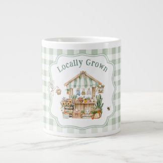 Caneca De Café Grande Chá de fraldas De Mercado De Agricultores Cultivad