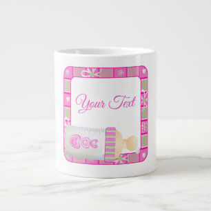 Caneca De Café Grande Chá de fraldas - Jumbo Mug